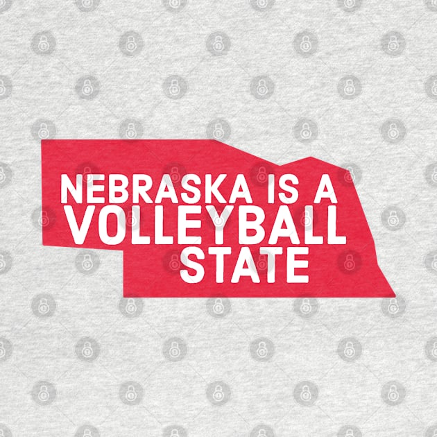 Nebraska is a volleyball state by Designedby-E